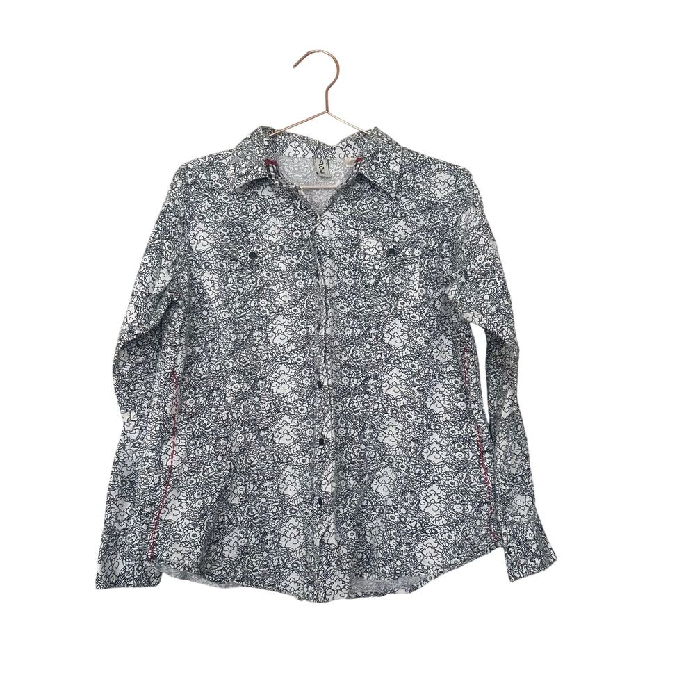 Walls black pearl snap shirt size large